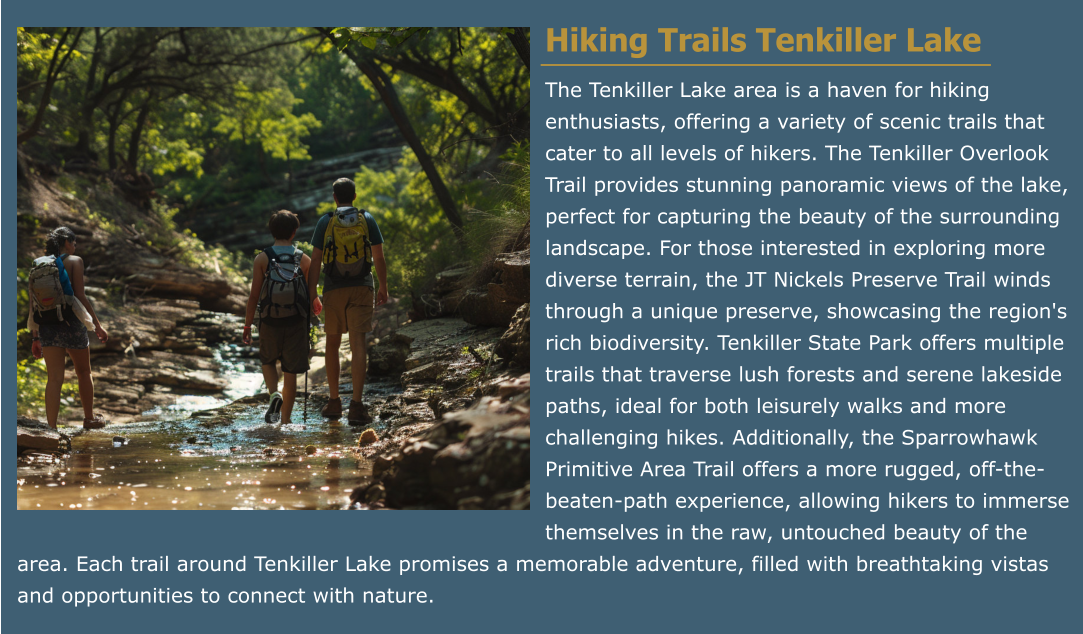 One of the many hiking trails in the Tenkiller Lake area. Which means you are a short drive from a beautiful hike when you stay at Dantzyn RV Park.