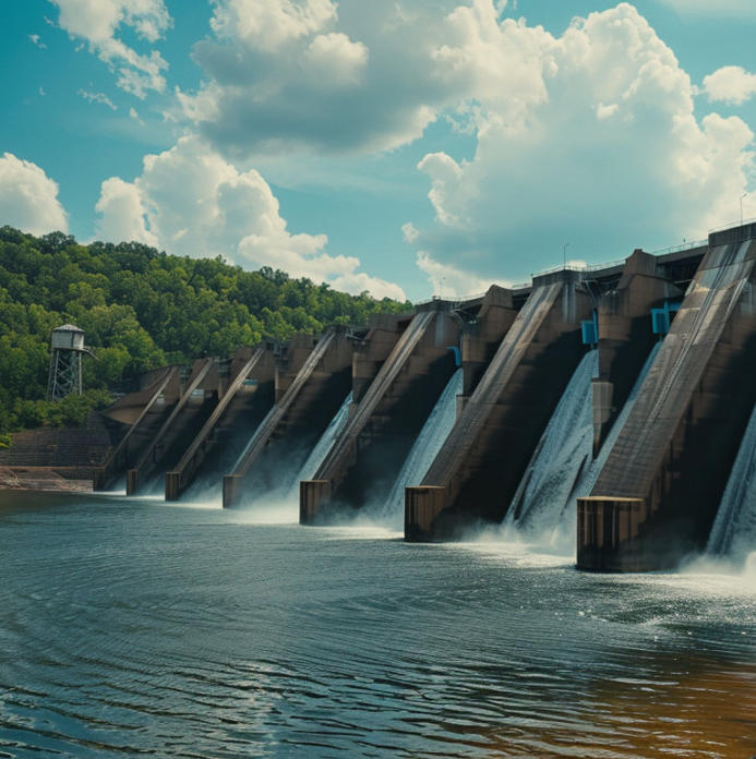 picture of the dam on Lake Tenkiller